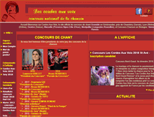 Tablet Screenshot of cordes-aux-voix.com